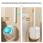 Sistema de escobilla de baño desechable manos libres, kit de limpieza profunda montado en la pared
