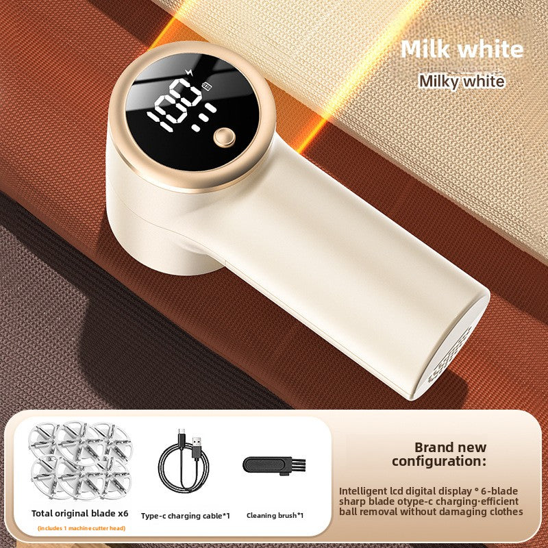 Rechargeable Fabric Shaver , Digital Lint Remover for Clothes & Furniture