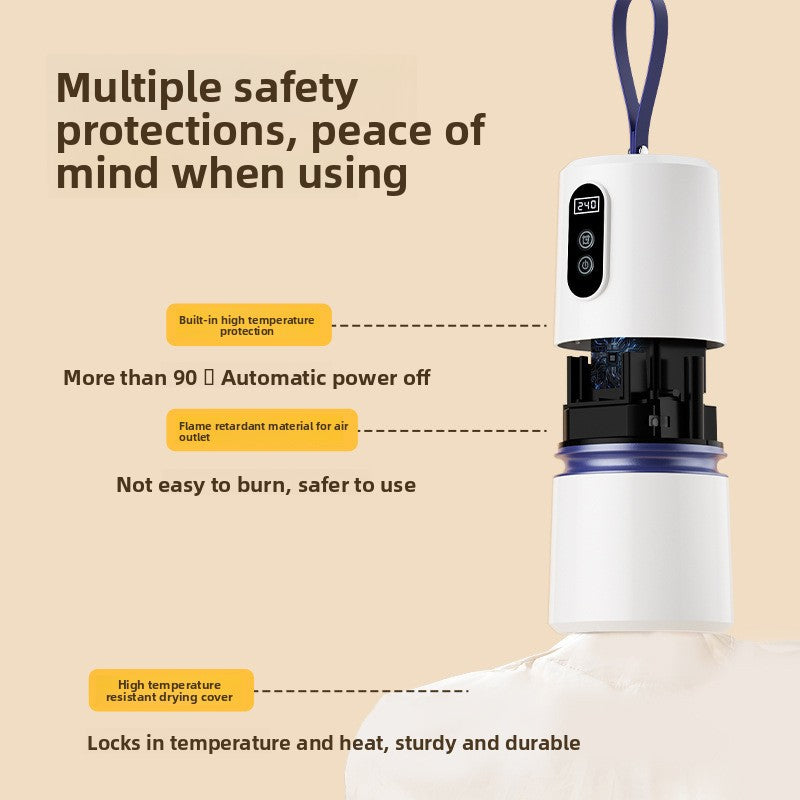 Portable Foldable Clothes Dryer , Compact Travel Dryer for Quick & Easy Drying