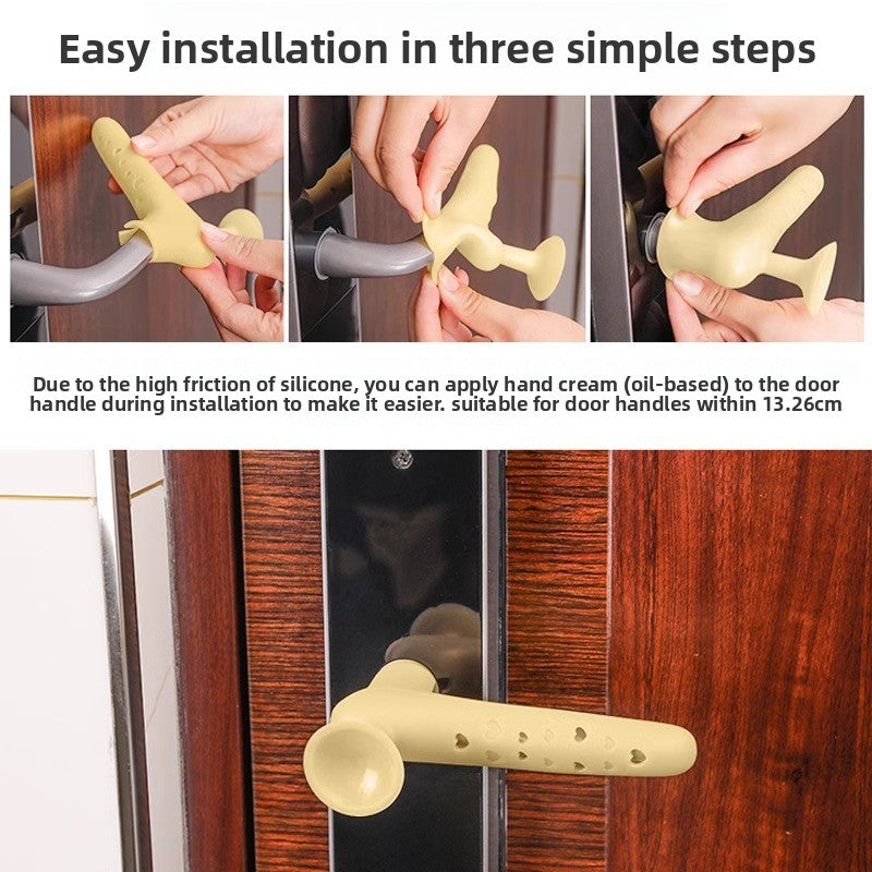 Silicone Door Handle Protector , Anti-Collision Wall Protection Cover
