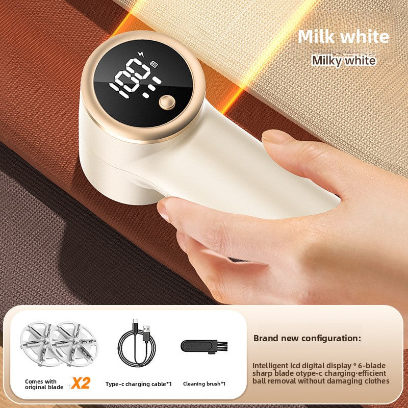 Rechargeable Fabric Shaver , Digital Lint Remover for Clothes & Furniture