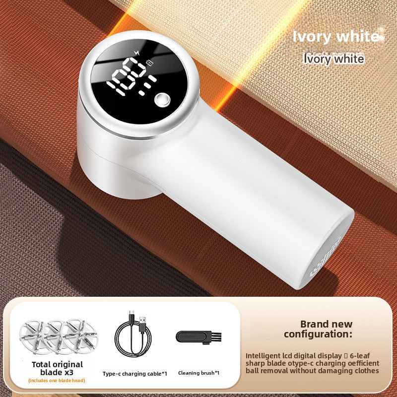 Rechargeable Fabric Shaver , Digital Lint Remover for Clothes & Furniture