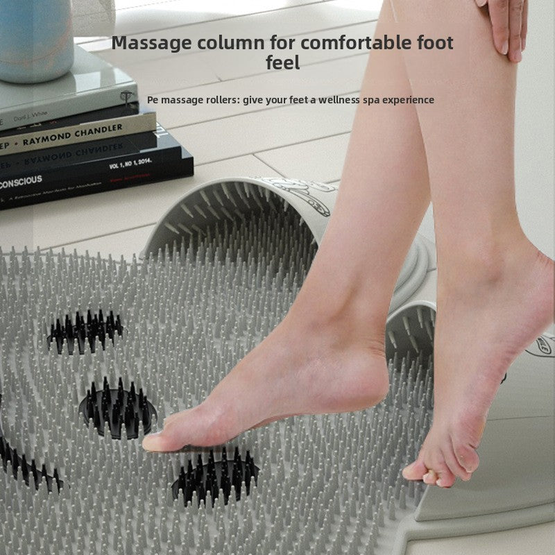 Non-Slip Shower Massage Mat , Silicone Foot Scrubber & Bath Spa Mat