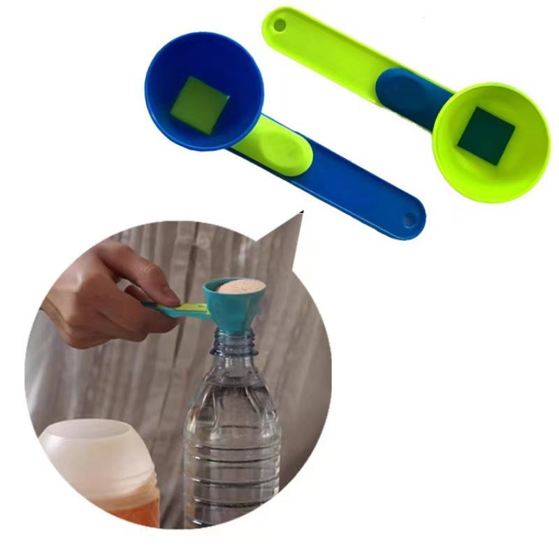 No-Spill Powder Measuring Spoon , Smart Scoop for Protein, Milk & Seasoning