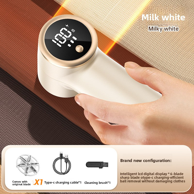 Rechargeable Fabric Shaver , Digital Lint Remover for Clothes & Furniture