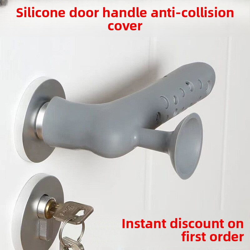 Silicone Door Handle Protector , Anti-Collision Wall Protection Cover