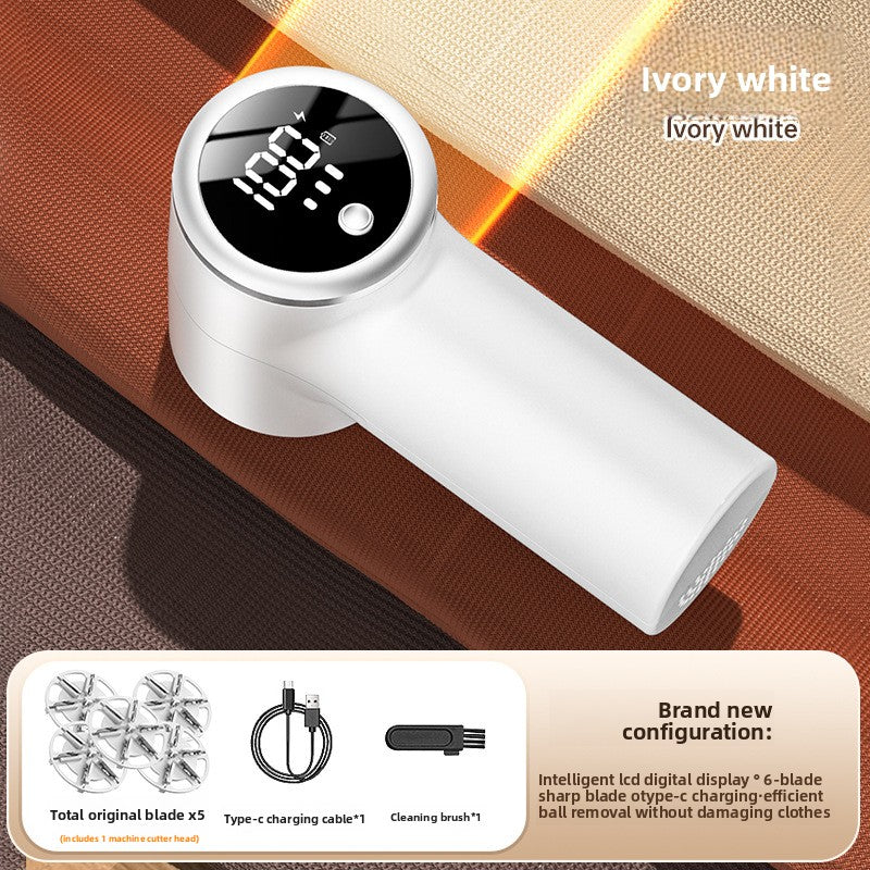 Rechargeable Fabric Shaver , Digital Lint Remover for Clothes & Furniture