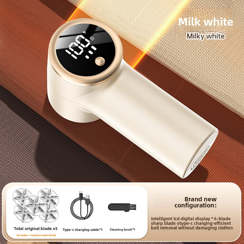 Rechargeable Fabric Shaver , Digital Lint Remover for Clothes & Furniture