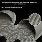 Non-Slip Shower Massage Mat , Silicone Foot Scrubber & Bath Spa Mat